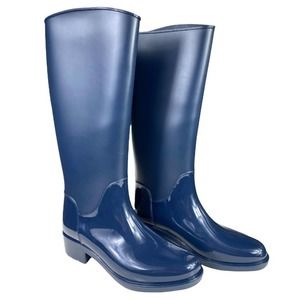 SAM EDELMAN SYDNEY NAVY BLUE WATERPROOF BOOTS WOMEN’S SIZE 8